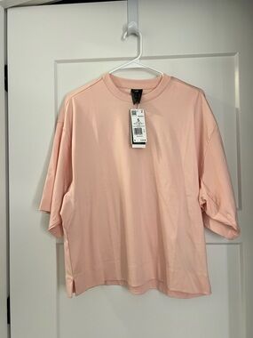 Adidas Soft Pink Short Sleeve Boxy Tee